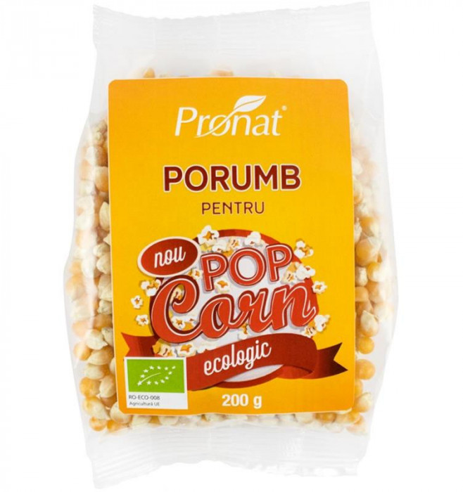 Porumb pentru Popcorn Bio 200 grame Pronat