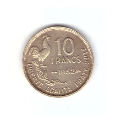 Moneda Franta 10 francs/franci 1952, stare foarte buna, curata foto