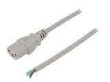 Cablu Alimentare IEC C13 1.8m Gri 10A 250V