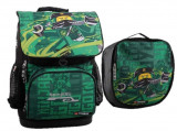 Ghiozdan Scoala Optimo + Sac Sport, Lego Core Line - Design Ninjago Energy