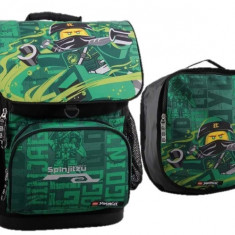 Ghiozdan Scoala Optimo + Sac Sport, Lego Core Line - Design Ninjago Energy