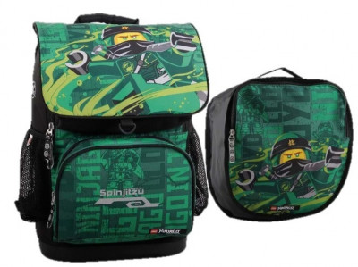 Ghiozdan Scoala Optimo + Sac Sport, Lego Core Line - Design Ninjago Energy foto