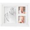 Kit amprenta mulaj manuta sau piciorus bebe si rama foto, 23x28cm, cu cutie de cadou, cadrul alb Household NewTrend, Oem