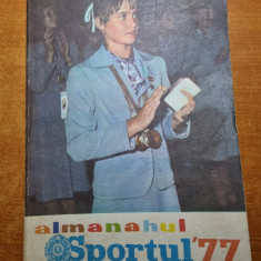 almanah sportul 1977 - nadia comaneci cea mai buna sportiva a lumii