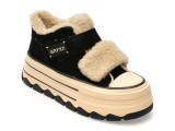 Ghete GRYXX negre, 624D150, din piele intoarsa