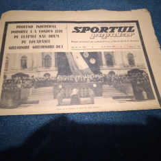 REVISTA SPORTUL POPULAR 25 MARTIE 1965 MOARTEA LUI GHEORGHE GHEORGHIU DEJ