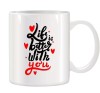 Cana alba personalizata Life is Better with You, INOVATIX&reg;. 330ml, Oem