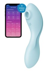 Curvy Trinity 5+ blue (16.6cm) - Vibrator Satisfyer Curvy Trinity 5+ cu 2 motoare controlabile separat foto