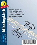 Zala KMC Missing Link 9V Bolt-6.6mm Standard Argintiu OEM Cod:525249048RM