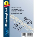 Zala KMC Missing Link 9V Bolt-6.6mm Standard Argintiu OEM Cod:525249048RM