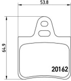 Placute frana Citroen Xantia (X1, X2), Xm (Y3), Xm (Y4) SRLine parte montare : Punte spate