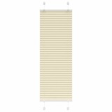 vidaXL Jaluzea plisată Crem 45x100 cm Lățime țesătură 44,4 cm