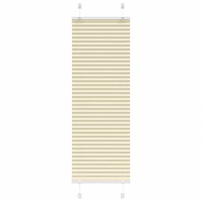 Jaluzea plisată Crem 50x100 cm Lățime țesătură 49,4 cm