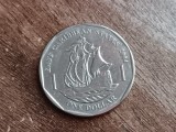 C50 - Moneda foarte veche - Insulele Caraibe de Est - 1 dollar - 2004