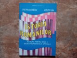 ISTORIA ROMANILOR - Manual pentru anul I scoli profesionale speciale, 1997