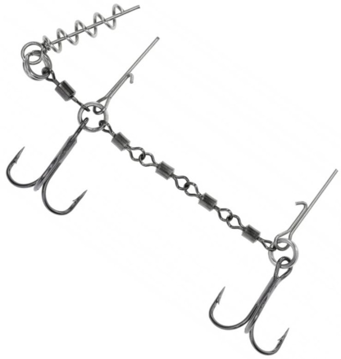 Montura Mikado Stinger Jaws Double Evo, 25kg, Nr.1/0, 1buc/plic