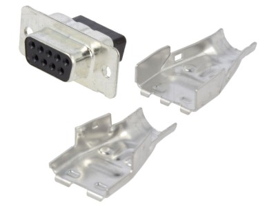 Conector D-Sub mamă 9 pini ecranat foto