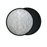 Cumpara ieftin Blenda rotunda 2in1 silver-black 110cm, Generic