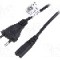 Cablu alimentare AC, 3m, 2 fire, culoare negru, CEE 7/16 (C) mufa, IEC C7 mama, AKYGA - AK-RD-02A