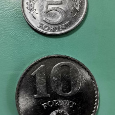 SV * Ungaria LOT 5 și 10 FORINT 1971 * AUNC+ / UNC cu luciu monetar