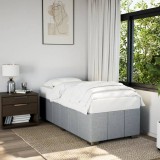 VidaXL Cadru de pat fără saltea, gri deschis, 80x200 cm, textil