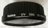 Filtru foto UV 390 Hama M52 + capac protectie, 50-60 mm