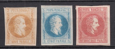 ROMANIA 1864 LP 14 ALEXANDRU IOAN CUZA NEEMISE GUMA ORIGINALA SERIE MNH foto