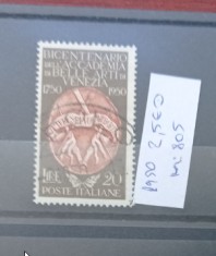 TS21 - Timbre serie Italia 1950 Mi805