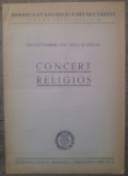 Program Concert Religios Biserica Evanghelica din Bucuresti/ 1955