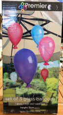 Set de 3 baloane transparente, 1 mat, 1 sidefat si 1 perlat, Premier foto