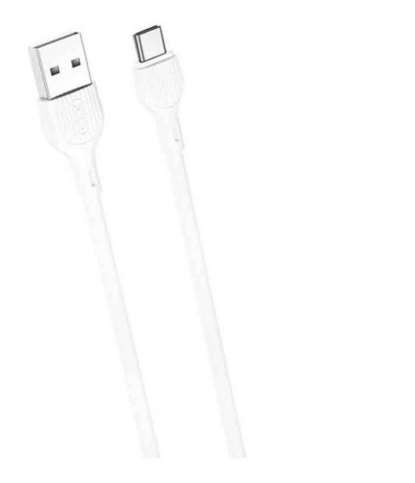 Cablu USB TYPE C - USB 2m 2A alb XO-NB200c-WH