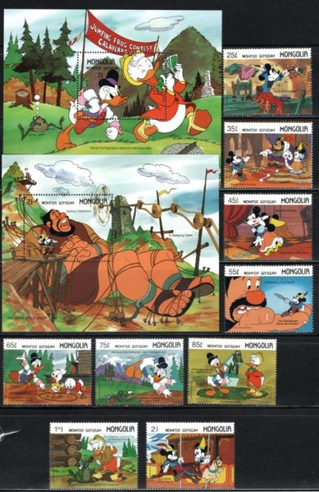 MONGOLIA 1987 DISNEY
