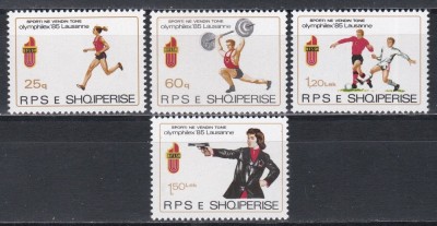 Albania 1985 - Expoziția Internațională de Timbre &amp;quot;OLYMPPHILEX &amp;#039;85&amp;quot; - Lausanne, MNH foto