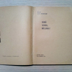 RODICA OJOG BRASOVEANU - Buna seara Melania - Editura Dacia, 1975, 255 p.