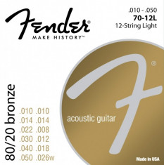 Corzi chitara acustica Fender 70-12L 80/20 Bronze, 12 strings 10-50 foto