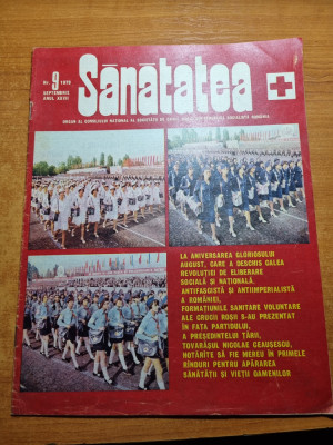 revista sanatatea septembrie 1979-jud. arges,navodari,crucea rosie foto