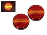 2 x Led Hamburger Lumini Spate Pentru Camion Remorca 24v