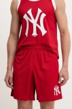 47 brand pantaloni scurți MLB New York Yankees culoarea rosu, BB017PMXYEX657799RD