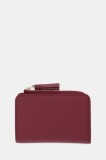 Coccinelle portofel de piele TASSEL culoarea bordo, E2.MU0.11.D1.01