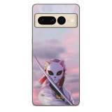 Husa compatibila cu Google Pixel 7 Pro Silicon Gel Tpu Model Demon Slayer Sabito