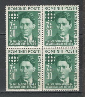 Romania.1940 2 ani moarte C.Z.Codreanu bloc 4 TR.535 foto