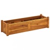 Strat inaltat gradina Gossi, 100x30x25cm, lemn acacia, maro. Jardiniera robusta pentru legume, flori. Usor de asamblat!