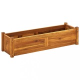 Strat inaltat gradina Gossi, 100x30x25cm, lemn acacia, maro. Jardiniera robusta pentru legume, flori. Usor de asamblat!