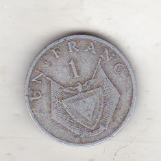 bnk mnd Rwanda 1 franc 1977