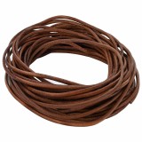vidaXL Cord din Piele Maro deschis &Oslash;2,5 mm x 5 m Piele 42022000