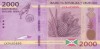 Bancnota Burundi 2.000 Franci 2023 - PNew UNC