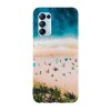 Husa compatibila cu Oppo A15s model Tropical beach, Silicon, TPU, Viceversa, Transparent, Carcasa