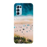 Husa compatibila cu Oppo Find X5 Lite model Tropical beach, Silicon, TPU, Viceversa, Transparent, Carcasa