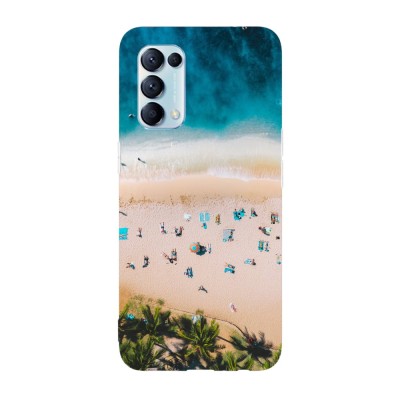 Husa compatibila cu Oppo A15s model Tropical beach, Silicon, TPU, Viceversa foto