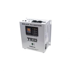 Invertor Solar Fotovoltaic Monofazat Off-Grid, 12V 1100VA 700W MPPT cu unda sinusoidala pura, TED Electric TED000279